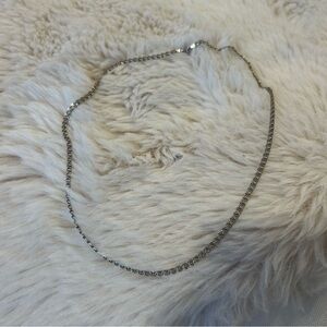 Silver chain necklace